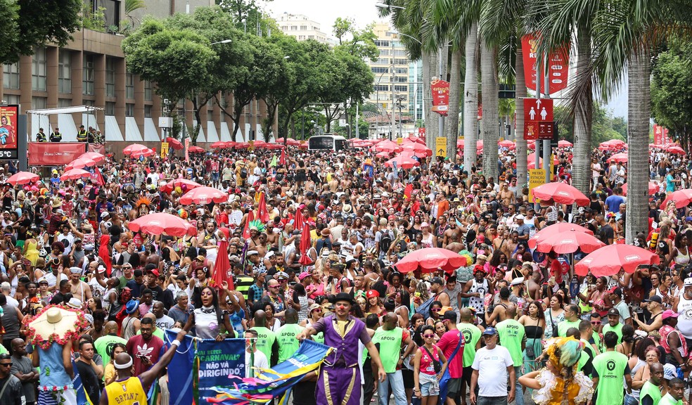 Cordão da Bola Preta levou 630 mil foliões ao Centro do Rio, segundo balanço da RioTur, em 2020 — Foto: Fernando Maia/RioTur