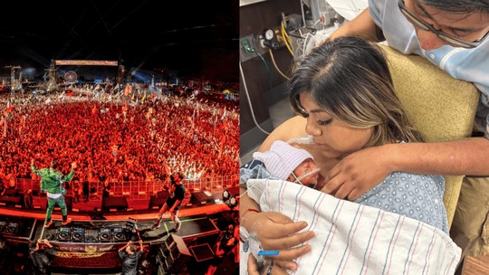 Mulher dá à luz durante festival de música eletrônica