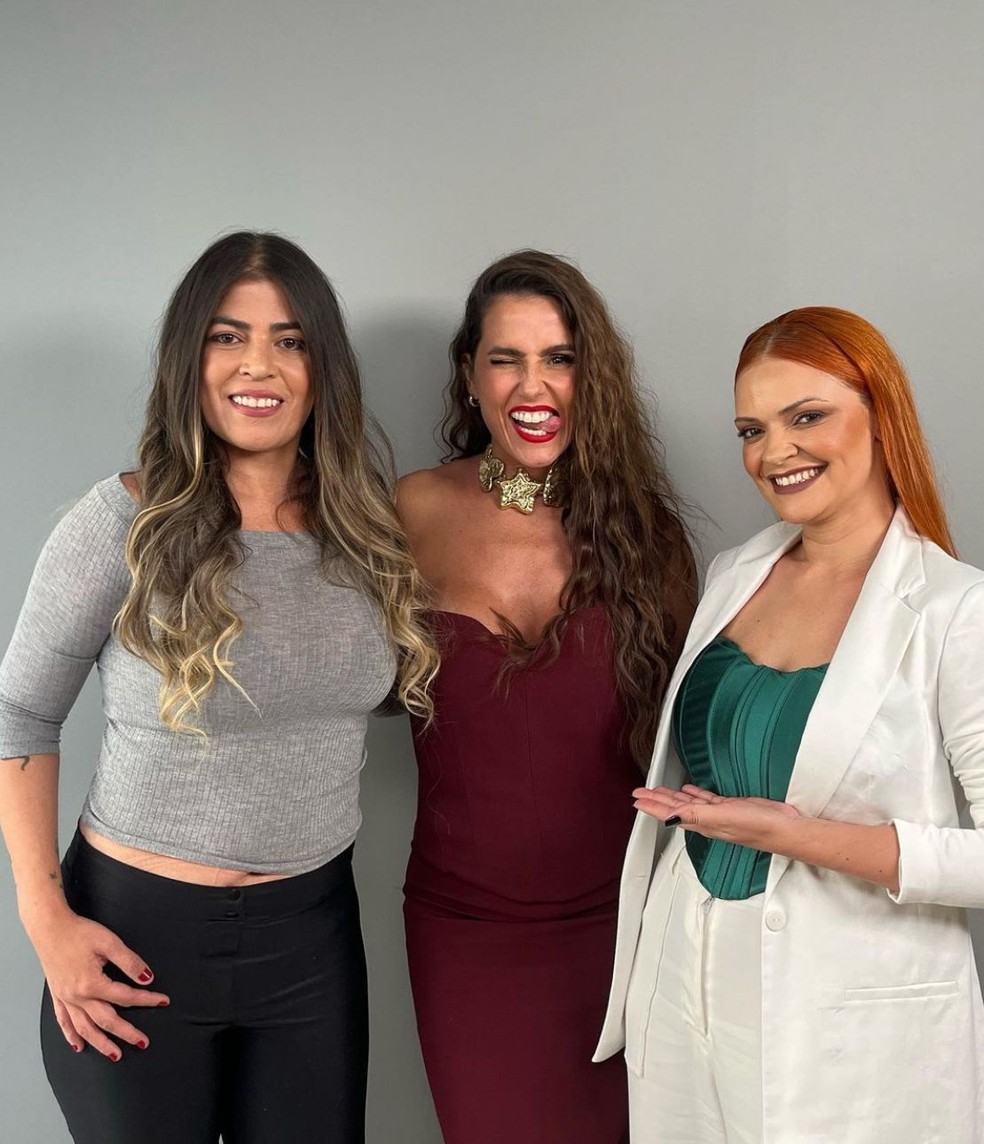 Bruna Surfistinha e Deborah Secco participam do podcast Acompanhadas, de Nina Sag — Foto: Instagram