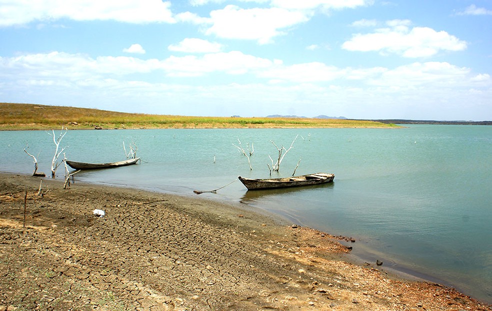 Barragem Engenheiro Armando Ribeiro Gonçalves, maior reservatório do RN, está com 25,12% da capacidade (arquivo) — Foto: Anderson Barbosa/G1