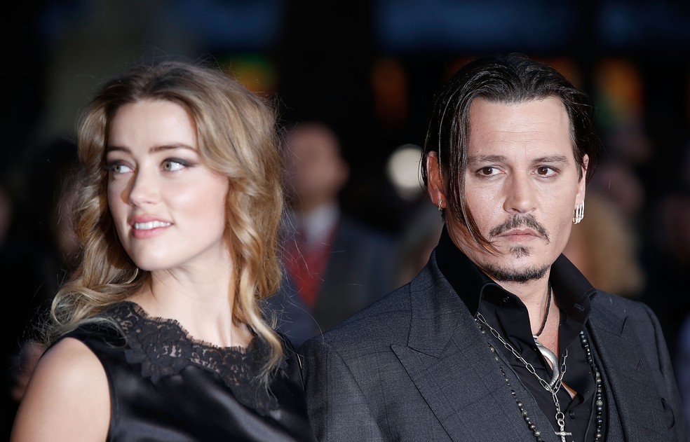 Amber Heard e Johnny Depp — Foto: Getty Images