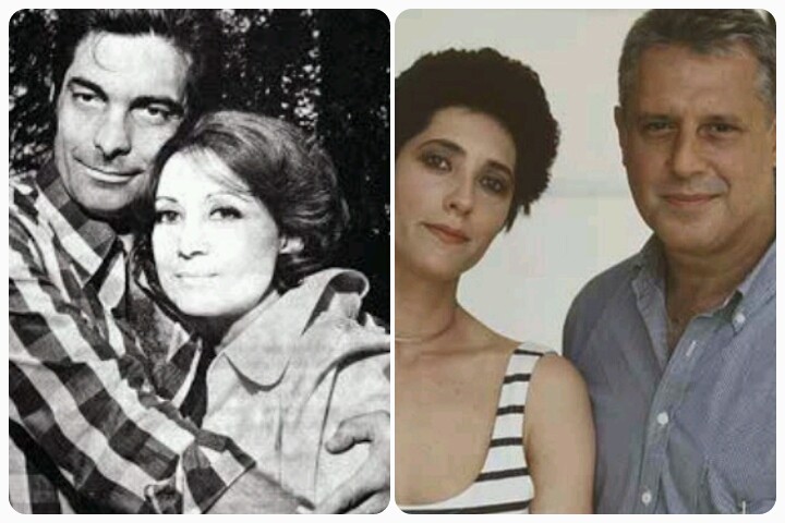 Diná e César Jordão, vividos por Eva Wilma e Altair Lima em 1975. Christiane Torloni e Antonio Fagundes ficaram com os papéis em 1995 (Foto: Divulgação)