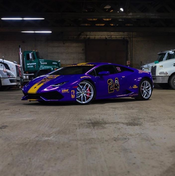Lamborghini em homenagem a Kobe Bryant (Foto: Instagram (@Kobe24Lambo))
