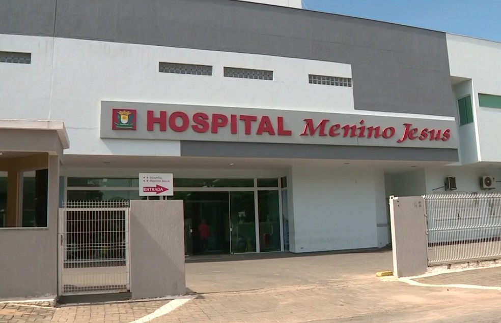 Hospital Menino Jesus, em Itapemirim, no Sul do ES  — Foto: Reprodução/ TV Gazeta 