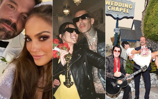 J-Lo e Ben Affleck, Kourtney Kardashian e Travis: Relembre os famosos que se casaram em Vegas