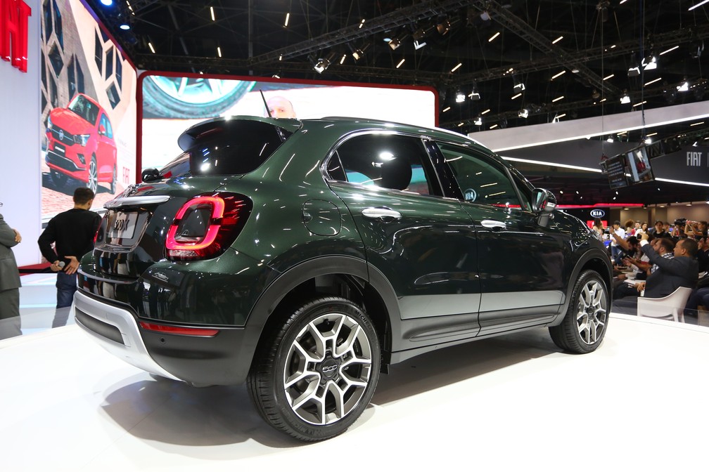 Fiat 500X no SalÃ£o do AutomÃ³vel 2018 â€” Foto: Marcelo Brandt/G1