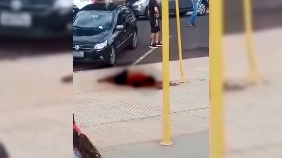 Homem é morto a tiro por PM após brigar com morador e ameaçar jogar bloco de cimento em policiais em Jaú — Foto: Arquivo Pessoal