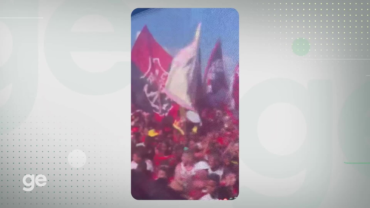 L&eacute;o Pereira posta v&iacute;deo que mostra torcida no embarque do Flamengo