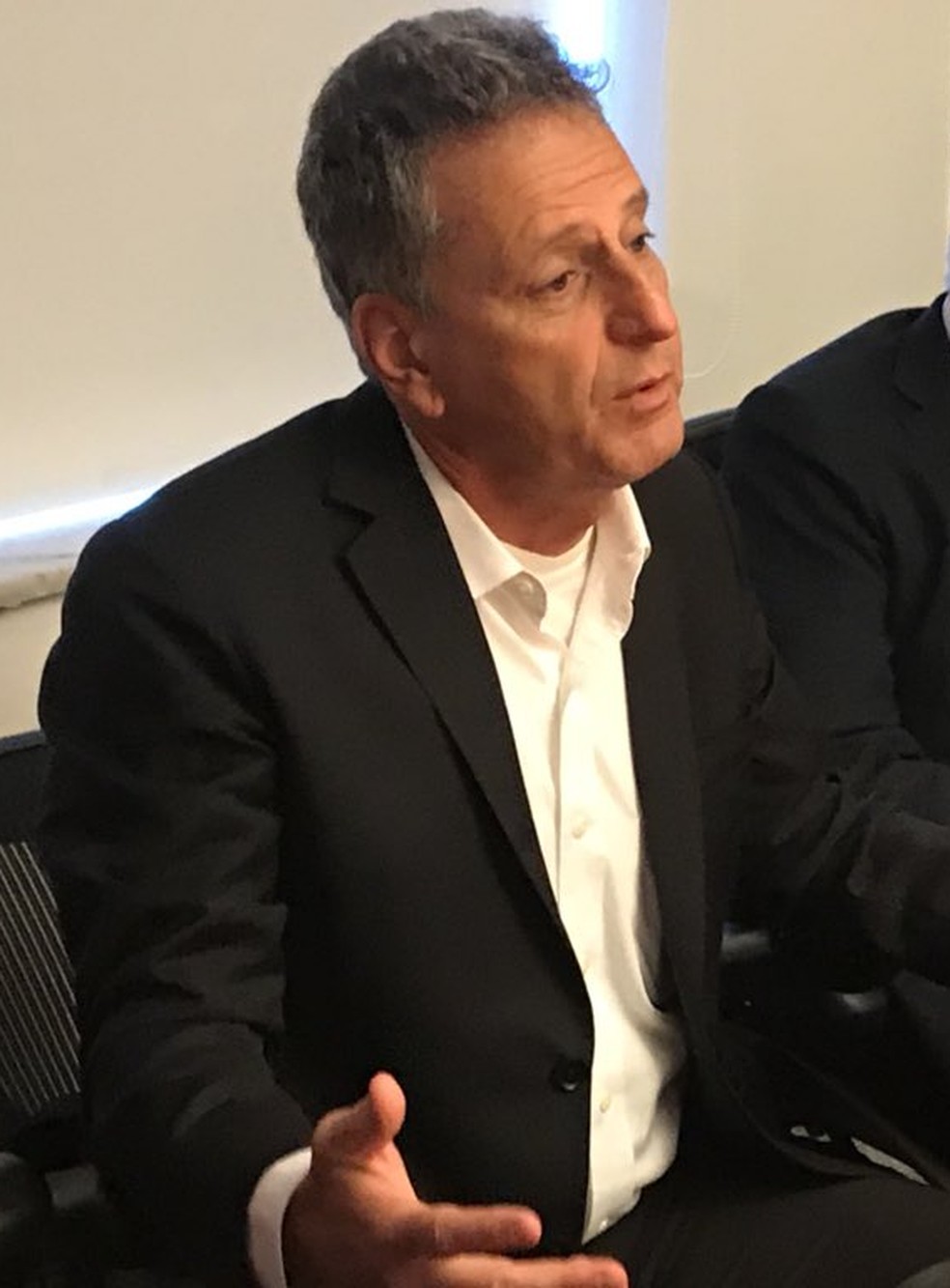 Rodolfo Landim, candidato &agrave; presid&ecirc;ncia do Flamengo (Foto: Cah&ecirc; Mota/GloboEsporte.com)