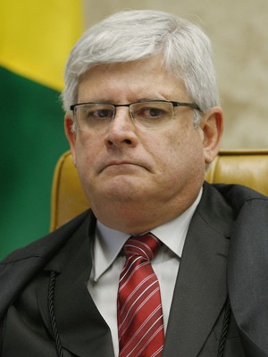 O procurador-geral da República, Rodrigo Janot, em sua primeira sessão no julgamento do mensalão (Foto: Nelson Jr./SCO/STF)