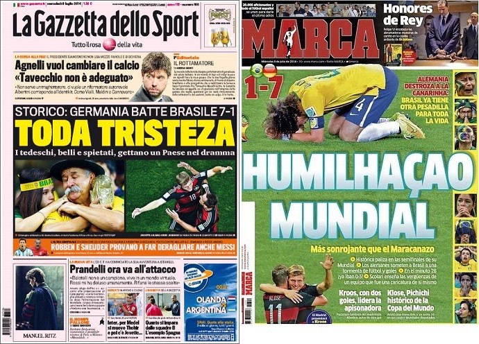 Zeitungen 7 zu 1 - Gazzetta Marca