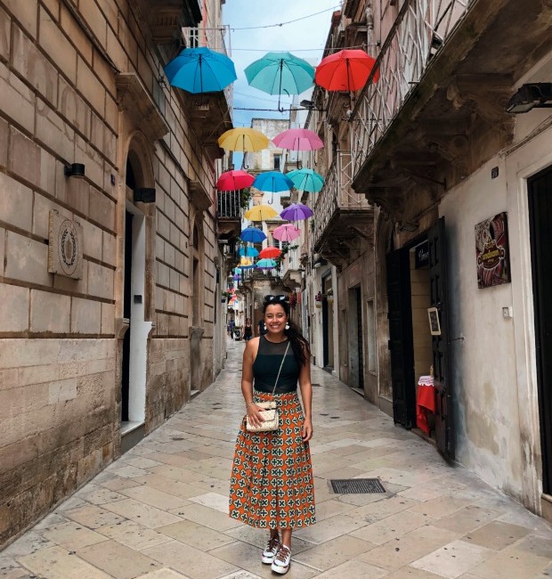 Daniela passeia por Puglia, uma de suas regiões preferidas na Itália (Foto: Arquivo pessoal)