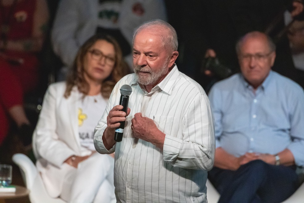 Ex-presidente Lula discursa em ato em São Paulo — Foto: YURI MURAKAMI/FOTOARENA/FOTOARENA/ESTADÃO CONTEÚDO
