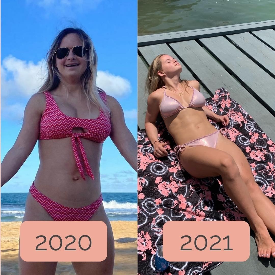 O antes e depois de Sofía Jirau (Foto: Reprodução Instagram)