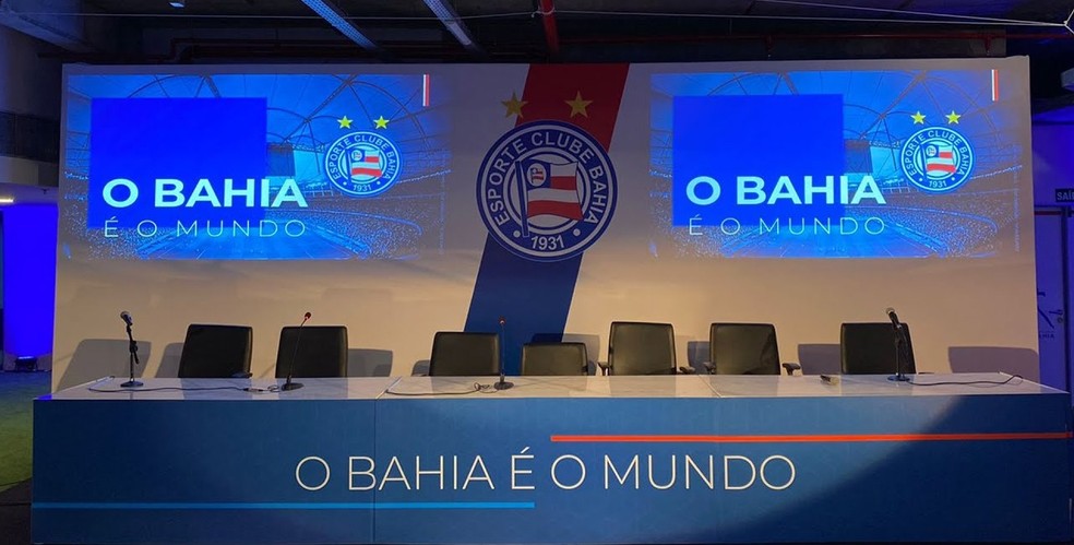 Reunio do Bahia para apresentao da proposta de SAF  Foto: Reproduo / TV Baha
