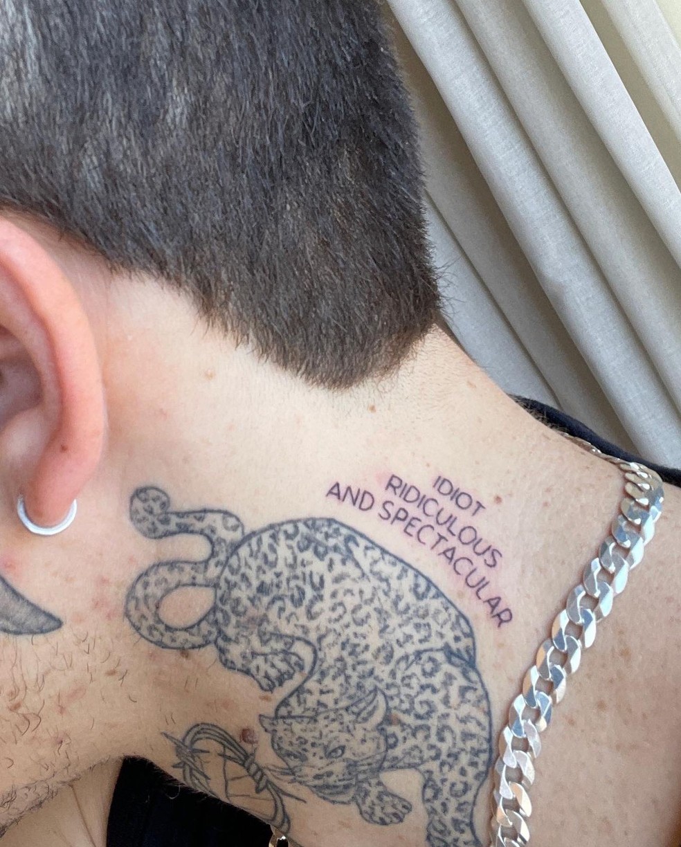 Nova tatuagem de Whindersson Nunes — Foto: Reprodução/ Twitter