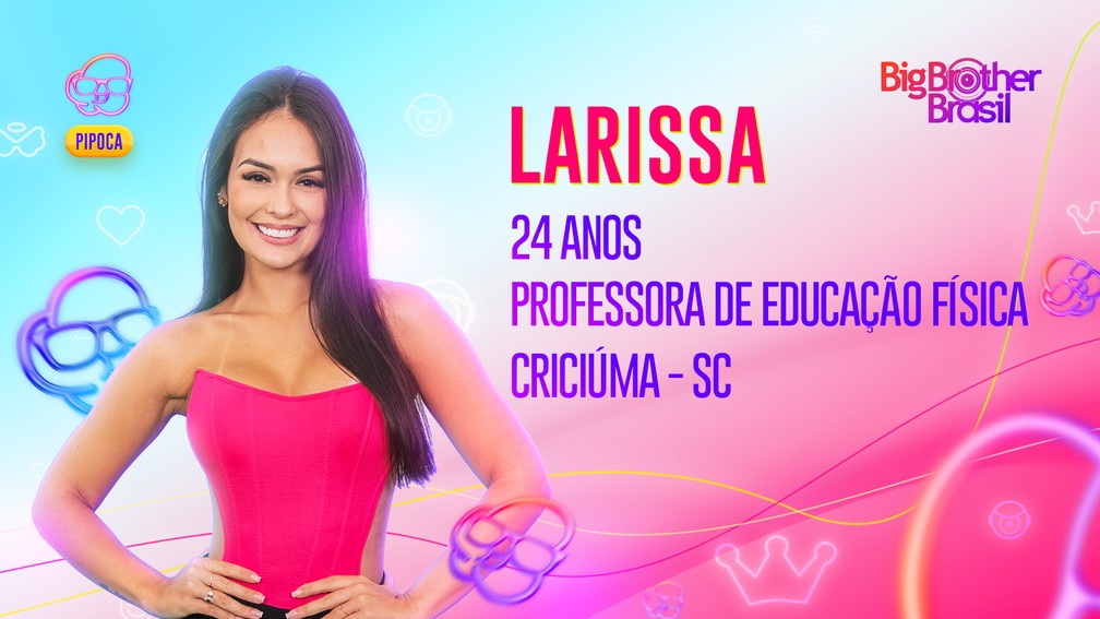 Larissa, professora de educação física, está no "BBB 23" — Foto: Globo