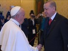 Papa recebe pela primeira vez em seis décadas um chefe de estado turco 