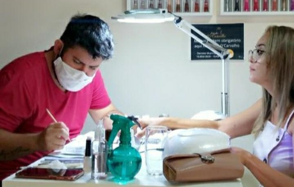 Wanderlei Francisco de Oliveira, manicuro em São José do Rio Preto (SP) — Foto: Arquivo Pessoal