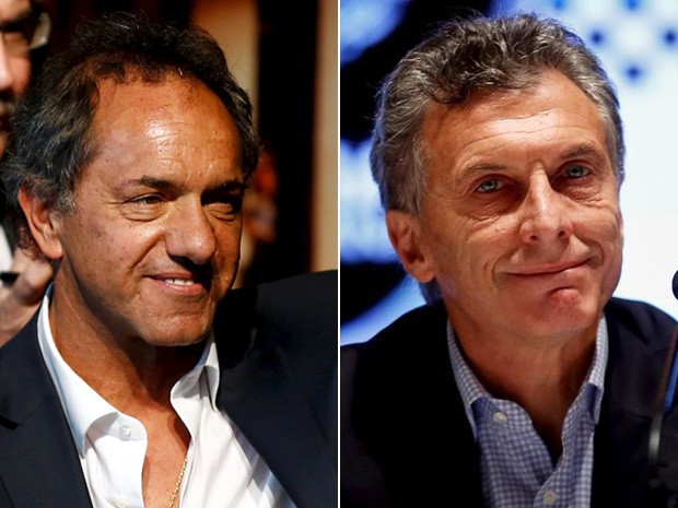  Governista Scioli e oposicionista Macri se enfrentarão em inédito segundo turno presidencial na Argentina  (Foto:  Reuters/Marcos Brindicci)