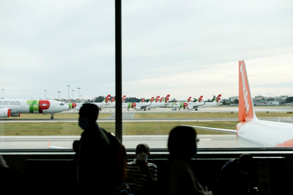 Aeroporto de Lisboa, em Portugal, durante pandemia do novo coronavírus — Foto: Rafael Marchante/Arquivo/Reuters