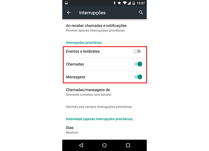 Escolha o tipo de notificação que deseja receber (Foto: Reprodução/Paulo Alves)