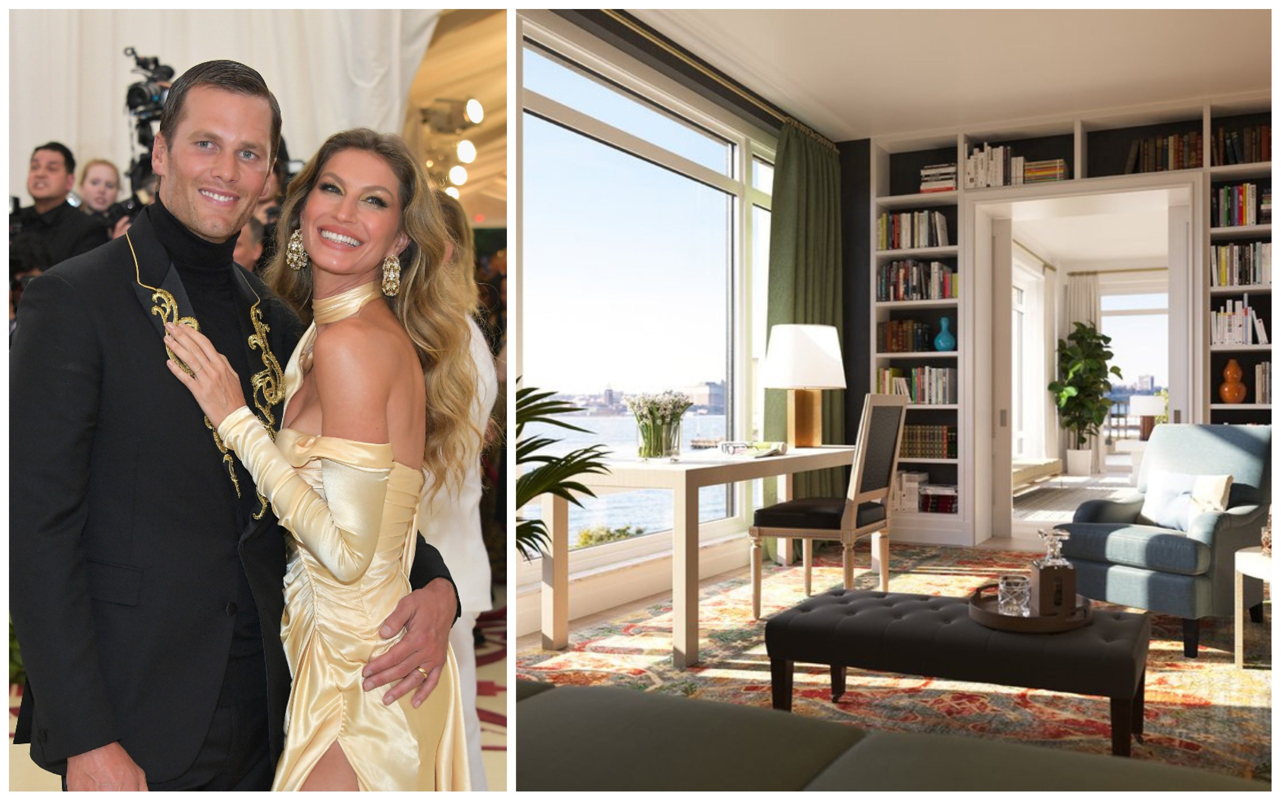 Tom Brady e Gisele Bundchen (Foto: Getty Images / Reprodução (Imobiliária)) Tom Brady e Gisele Bundchen (Foto: Getty Images / Reprodução (Imobiliária))