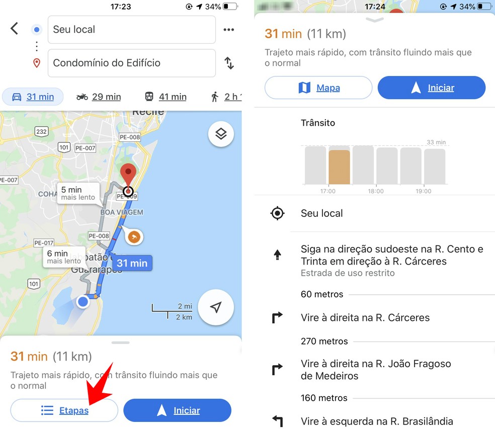 Como Tracar Rota Ponto A Ponto No Google Maps E No Apple Maps Mapas E Localizacao Techtudo