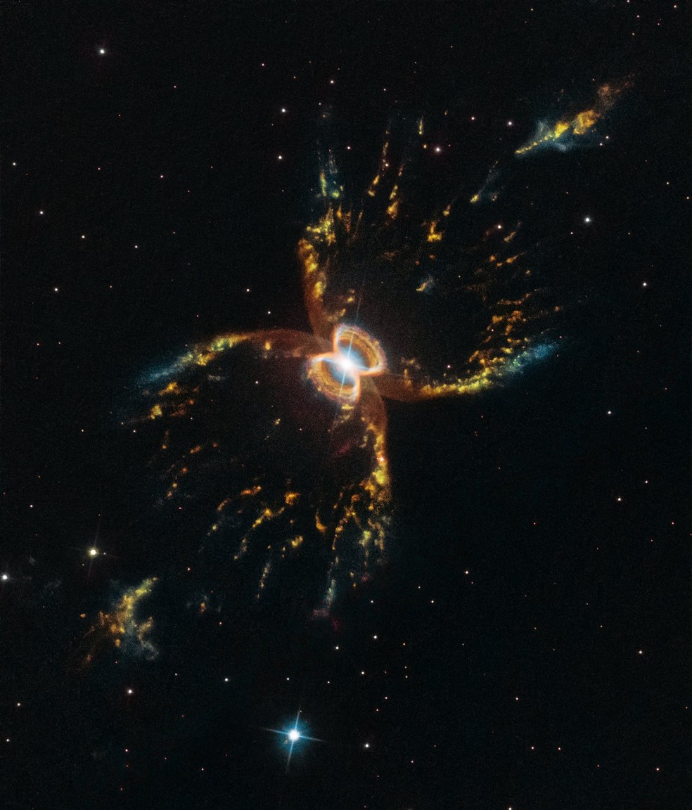 Nebulosa do Caranguejo do Sul em imagem inédita divulgada pelo telescópio Hubble — Foto: ESA/Hubble