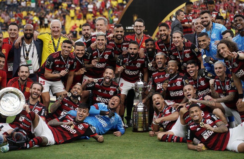 Flamengo é campeão da Libertadores de 2022 — Foto: REUTERS/Santiago Arcos