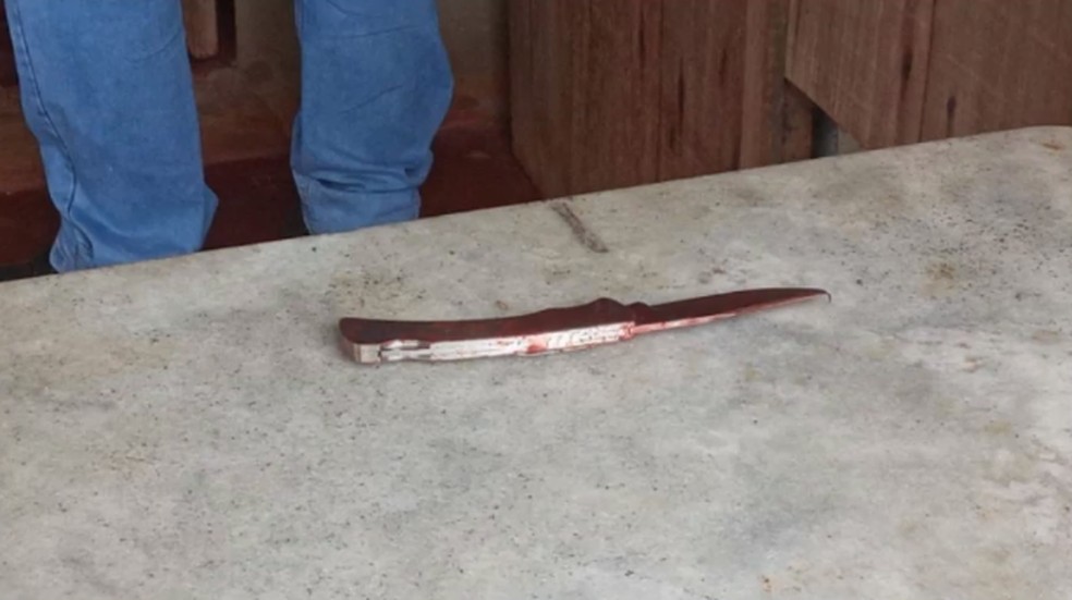 Segundo a polícia, Vanuza foi morta após receber vários golpes de canivete em Alto Alegre (RO) — Foto: Reprodução