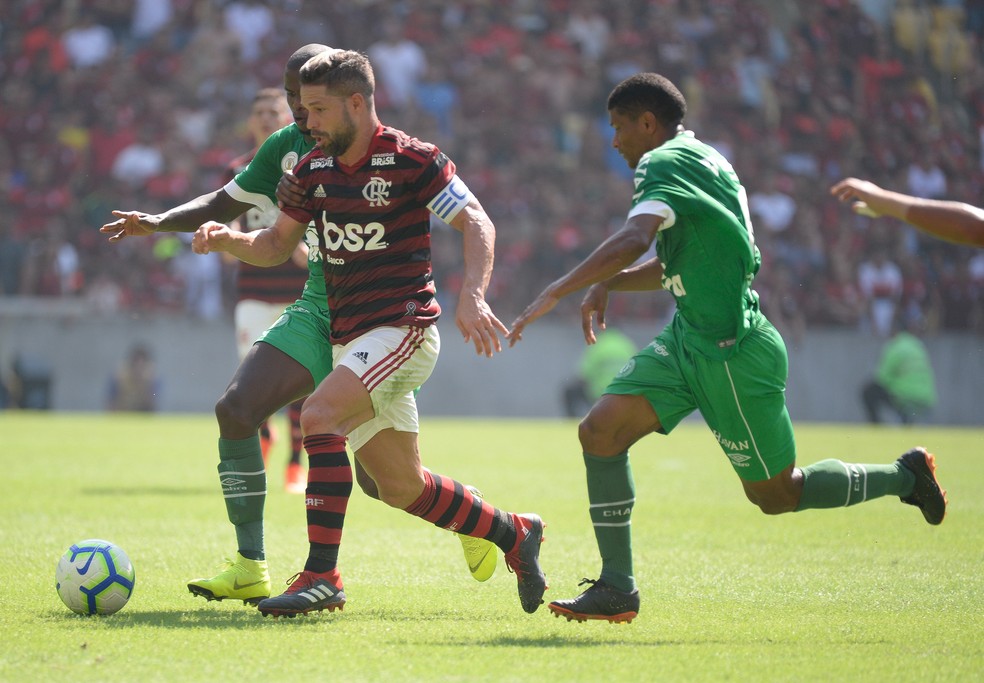 Diego vinha sendo titular do time alternativo do Fla nos últimos jogos — Foto: Alexandre Vidal / Flamengo