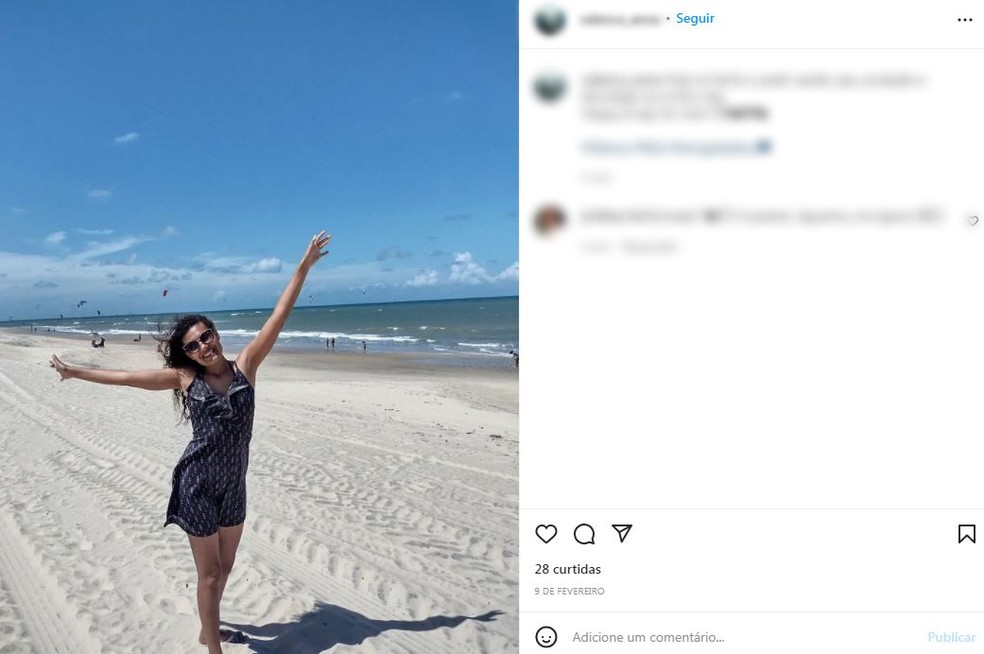 Anna Carolina morreu após ser espancada pelo marido, em SP — Foto: Reprodução/Instagram