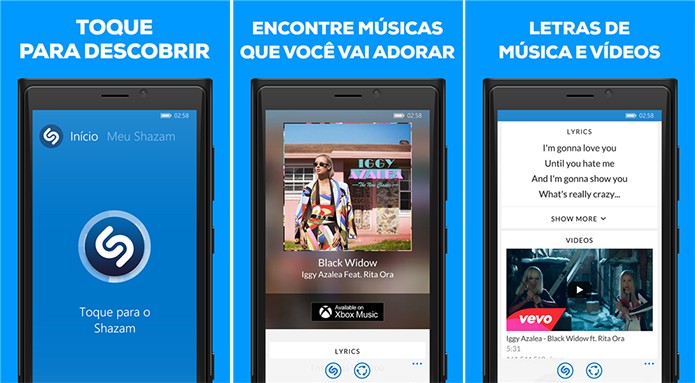 Shazam para Windows Phone ganhou lista de m?sicas mais pesquisadas e descobertas para usu?rio (Foto: Divulga??o/Windows Phone Store)