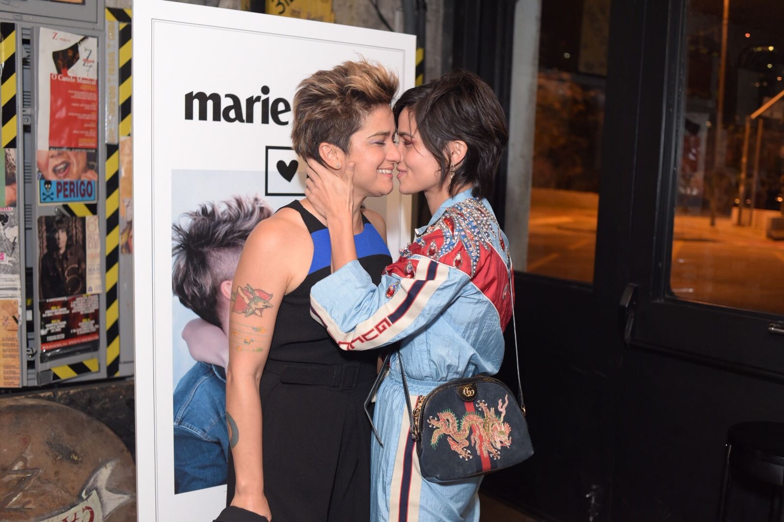Nanda Costa e Lan Lanh na festa de lançamento da edição de agosto de Marie Claire (Foto: Alexandre Virgilio)