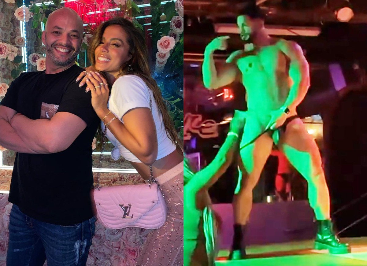 Anitta comemora aniversário de Brunno Martins em boate com go-go boys em Miami (Foto: Reprodução/Instagram)