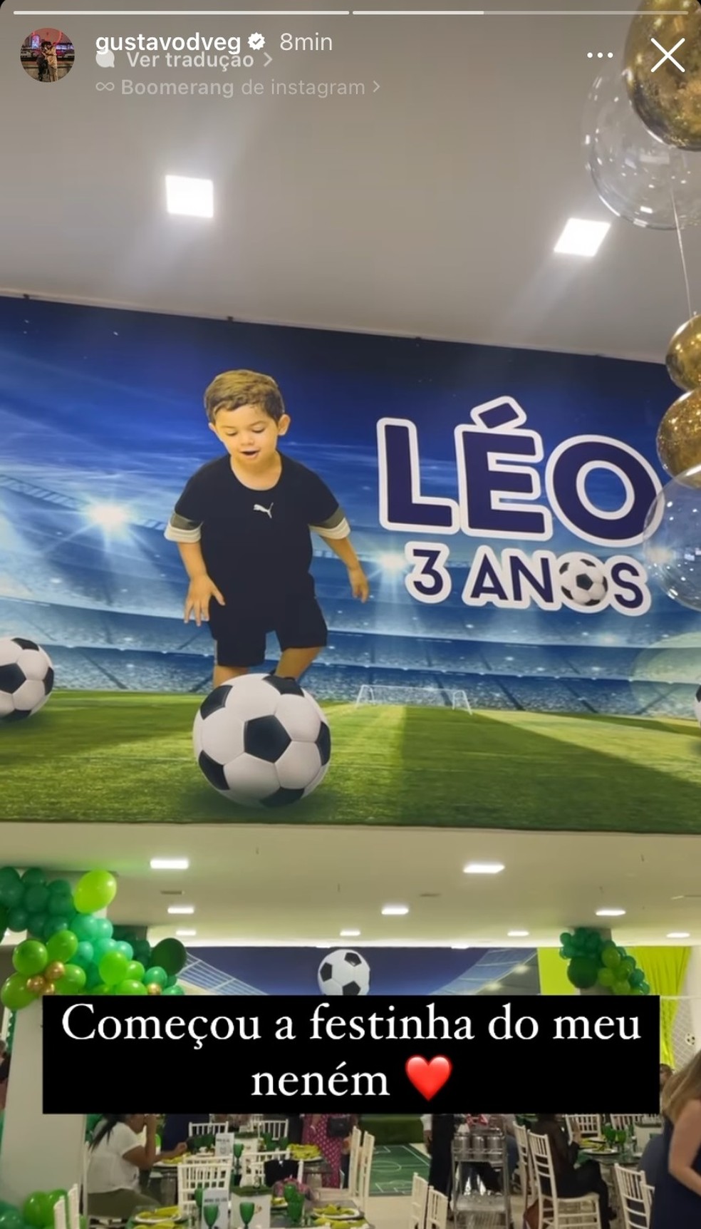 Aniversário de Léo, filho de Marília Mendonça e Murilo Huff — Foto: Reprodução/ Instagram