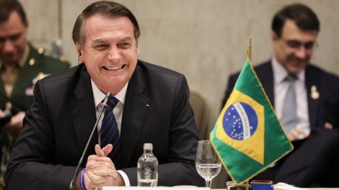 Bolsonaro trocou provocações com o presidente da Câmara por meio da imprensa nos últimos dias (Foto: PRESIDÊNCIA DA REPÚBLICA, via BBC)