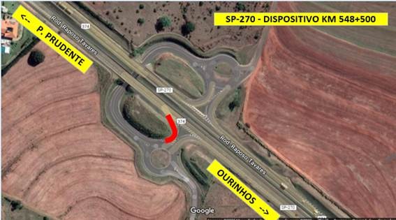 Manutenção interdita dispositivos na Rodovia Raposo Tavares nesta segunda-feira