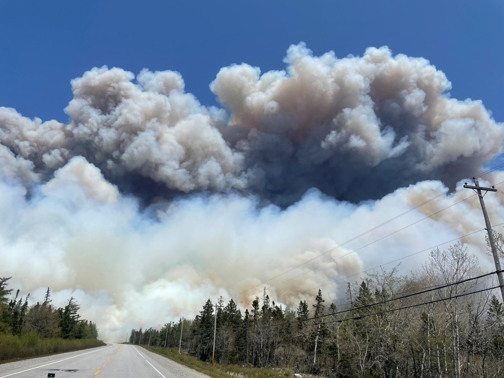 Chamas em Nova Scotia, no Canadá — Foto: AFP / Governo de Nova Scotia 