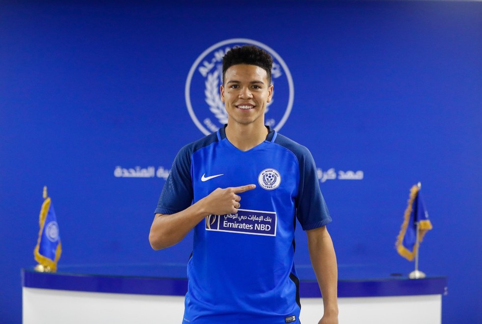 Marquinhos Gabriel estÃ¡ cedido ao Al Nasr atÃ© o meio de 2019 â Foto: DivulgaÃ§Ã£o/Al Nasr
