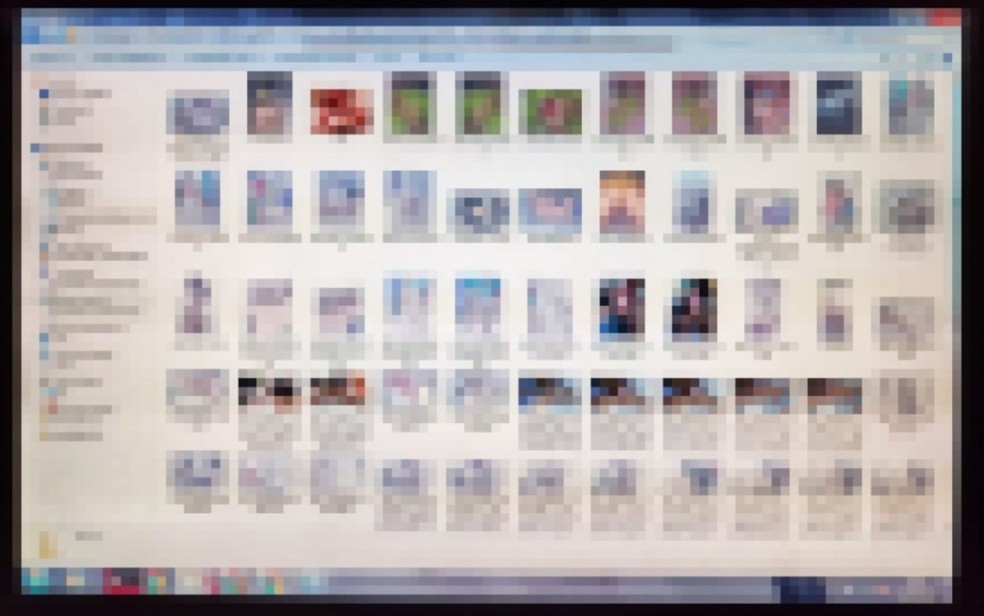 Investigação apontou que jovem preso baixava e produzia pornografia infantojuvenil — Foto: Divulgação/Polícia Civil