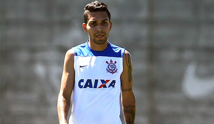 Petros no treino do Corinthians (Foto: Mauro Horita / Agência Estado)