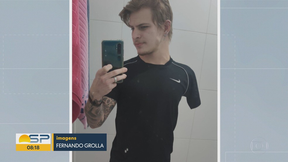 Bruno Menin perdeu um braço e sofreu traumatismo craniano após acidente de trânsito em SP — Foto: Reprodução/TV Globo