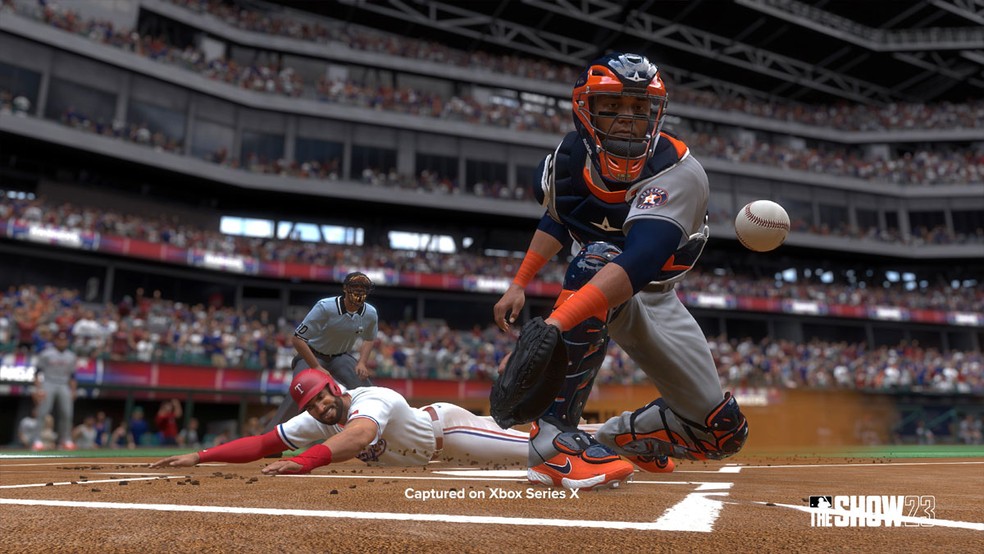 MLB The Show 23 traz o game oficial da liga de beisebol dos Estados Unidos com melhorias em sua jogabilidade — Foto: Reprodução/Microsoft Store