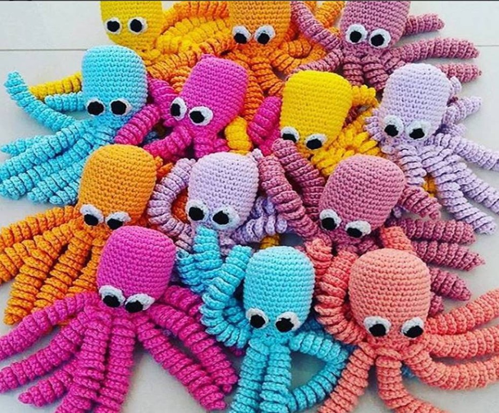 Polvos de crochê são atrações na 1º Floripa Market — Foto: Divulgação