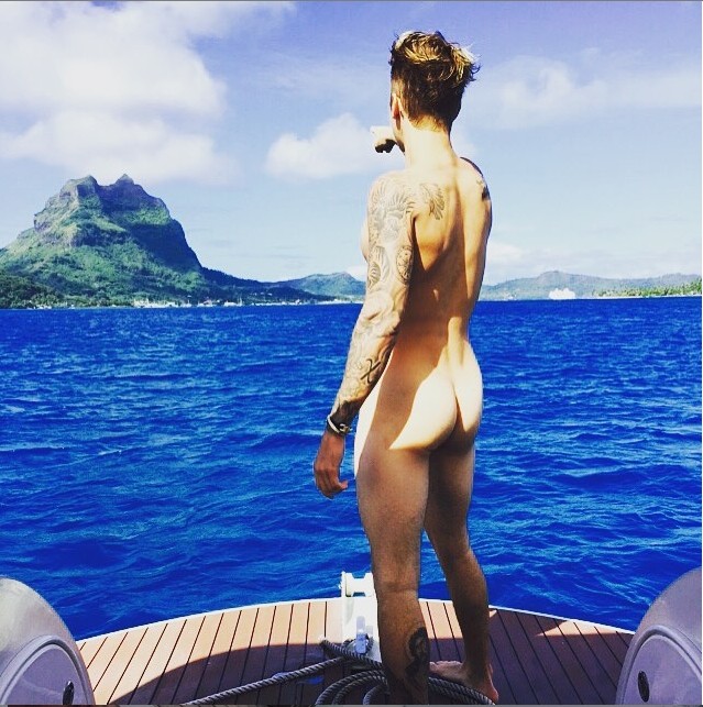 Foto compartilhada por Justin Bieber que virou tema de várias montagens (Foto: Instagram)