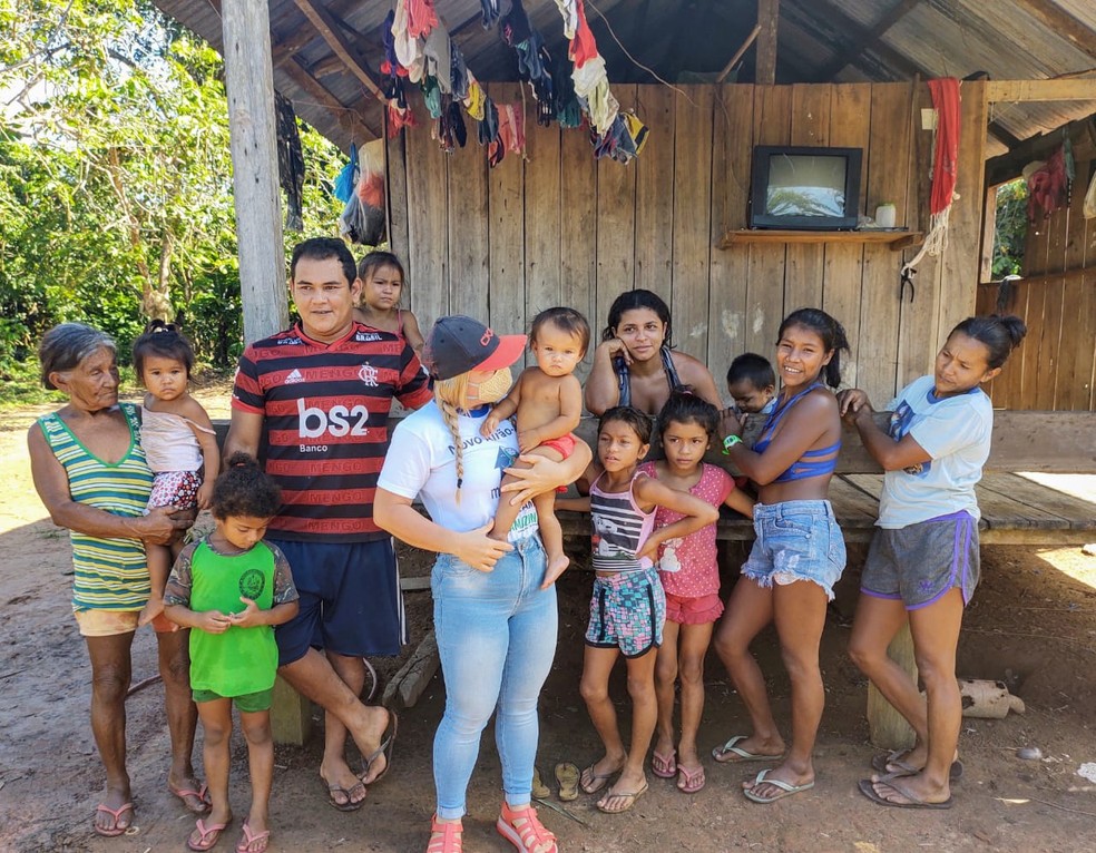 Comunidade fica localizada no Parque Nacional do Jaú, no Amazonas.  — Foto: Divulgação/Arquivo Pessoal
