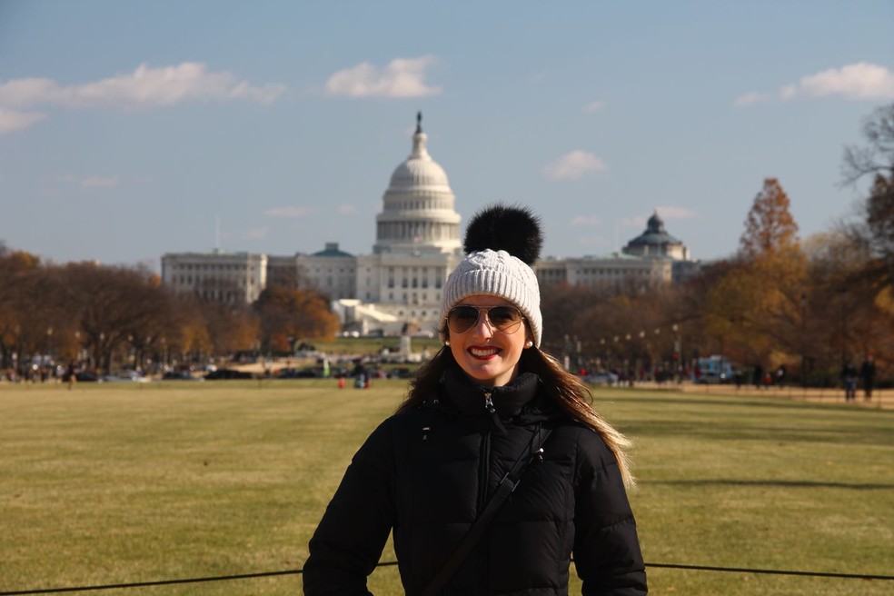 Desde 2015 nos Estados Unidos, a curitibana espera obter o título de doutora até o fim de 2019.  (Foto: Carolina Motter/Arquivo pessoal)