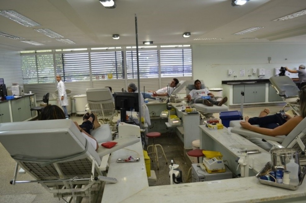 Campanha estimula doações de sangue — Foto: Hemose/Divulgação